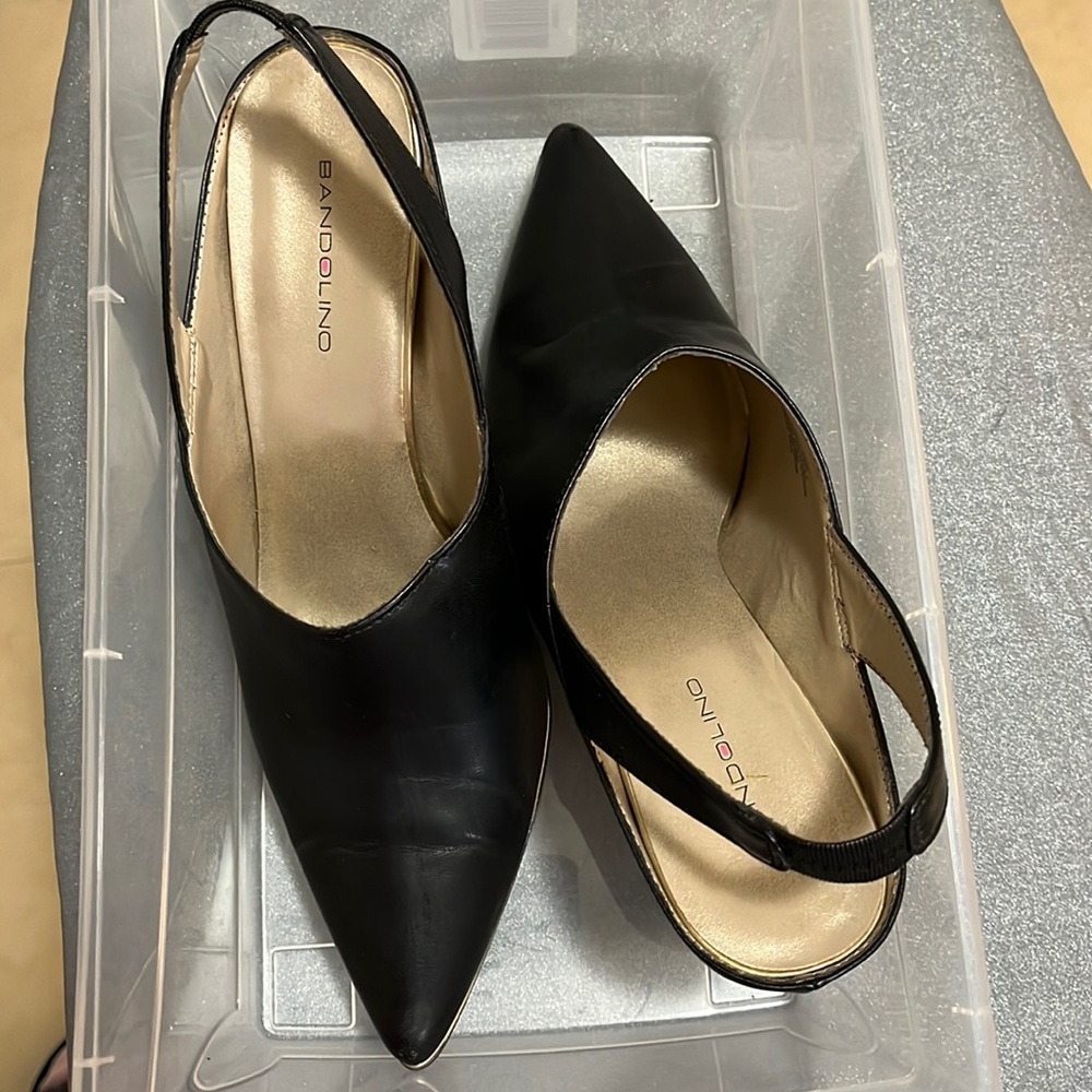 Bandolino Slingback Black Heels size 10